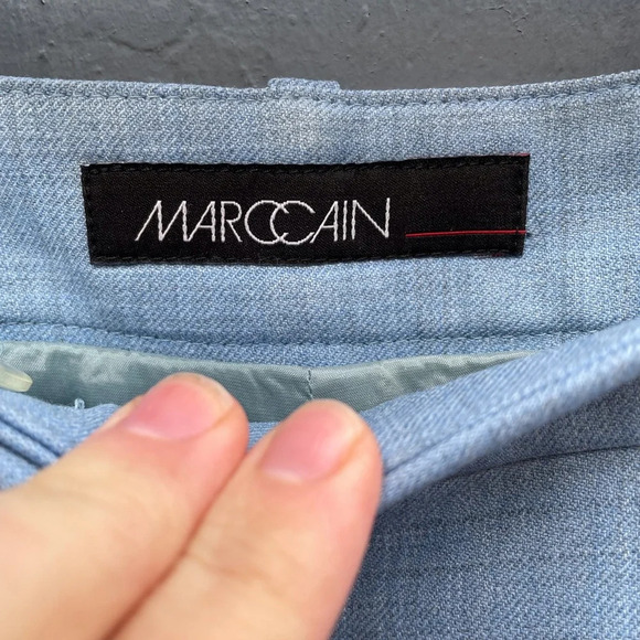 Marc Cain Blue Wool Blend Crop Trousers, size “N2” (US6) - Picture 8 of 11